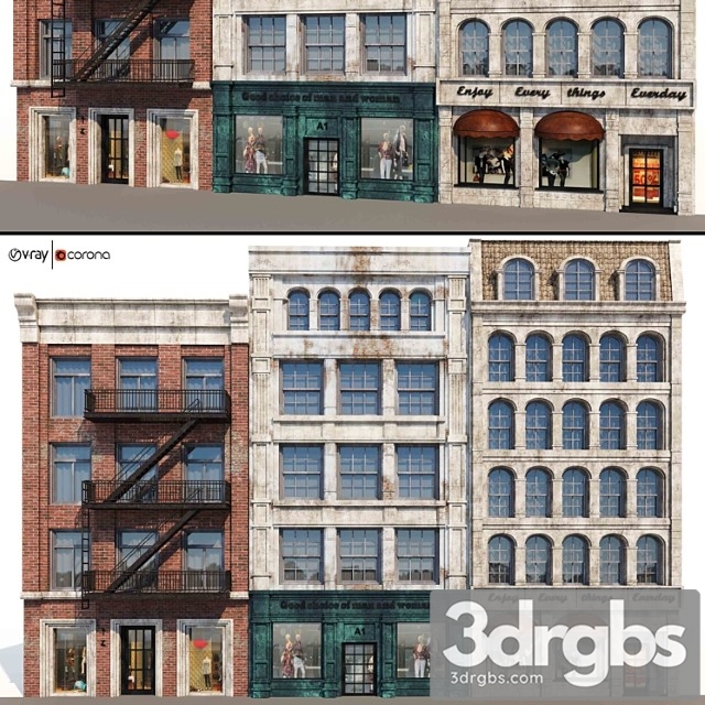 Architectural Facades Vol A8 3dsmax Download - thumbnail 1