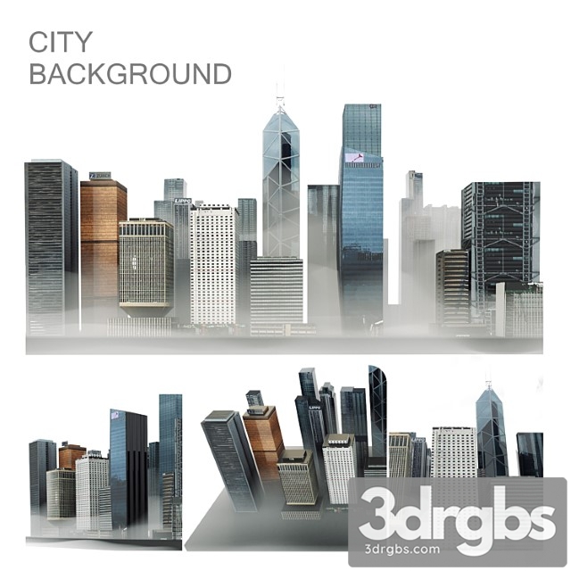 Background City 3dsmax Download - thumbnail 1