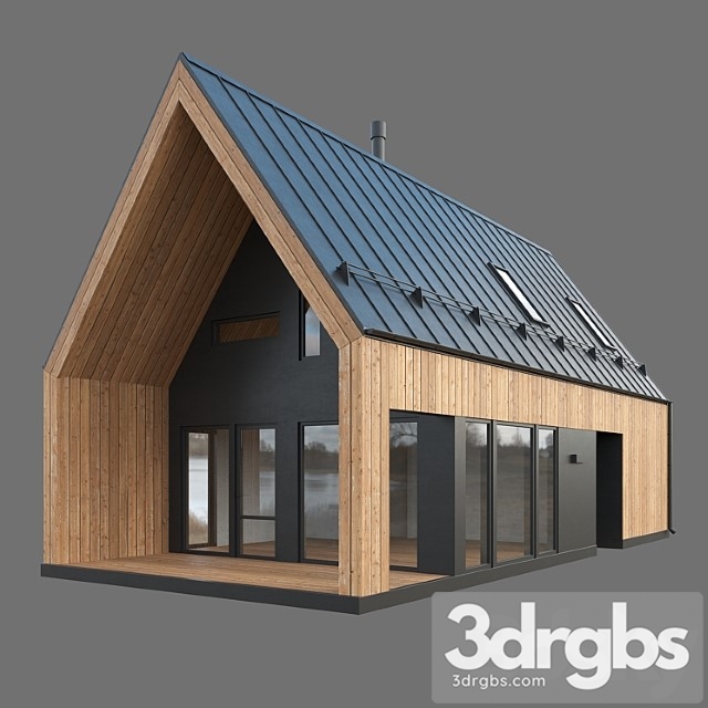 Barn House 01 3dsmax Download - thumbnail 1