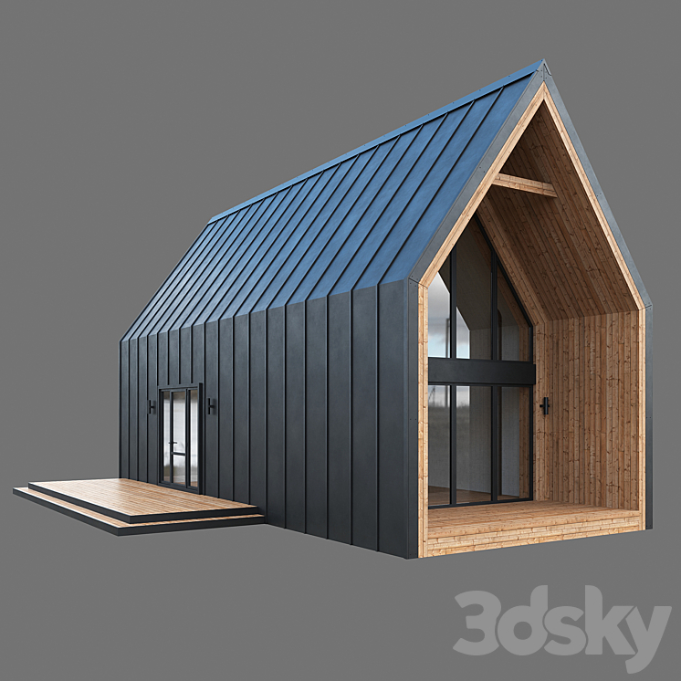 Barn house 04 3DS Max - thumbnail 1