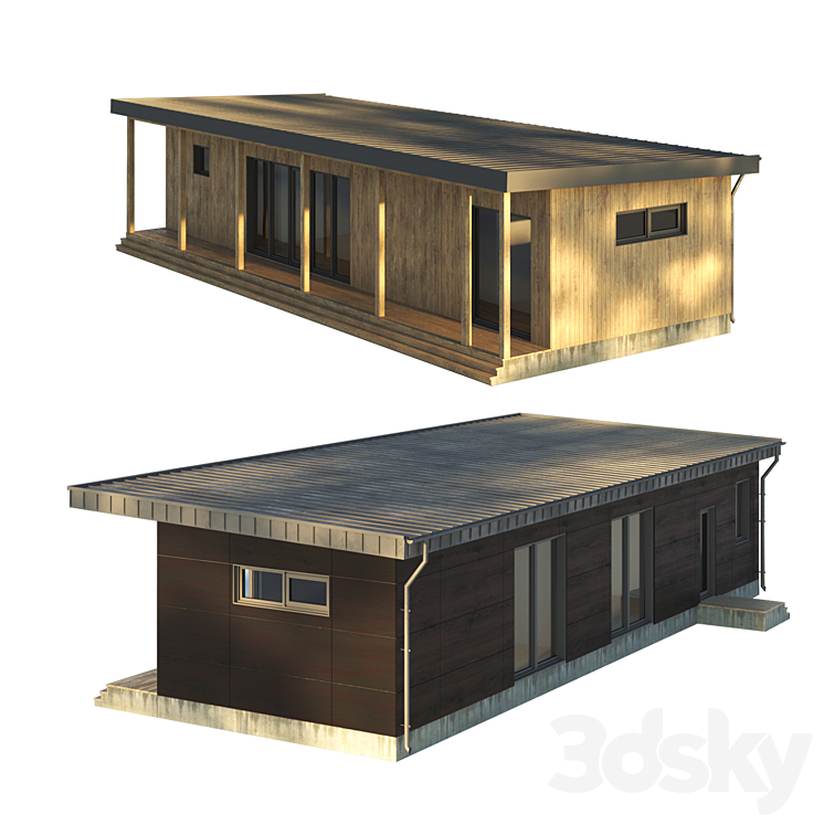 barn house 3DS Max - thumbnail 1