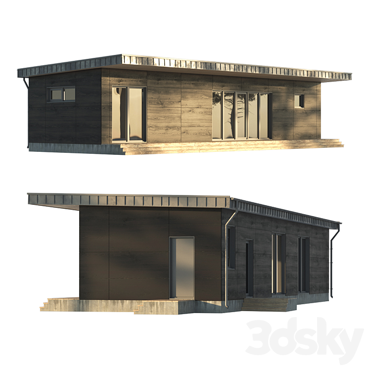 barn house 3DS Max - thumbnail 2