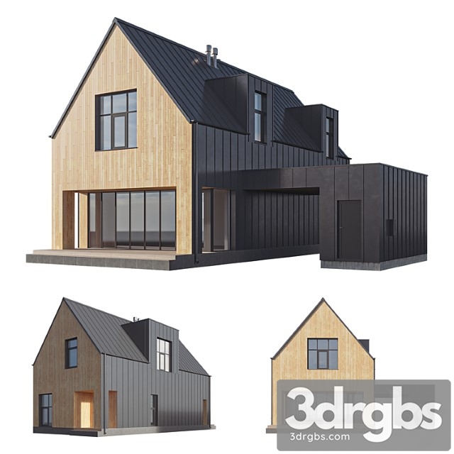 Barn House T2 3dsmax Download - thumbnail 1