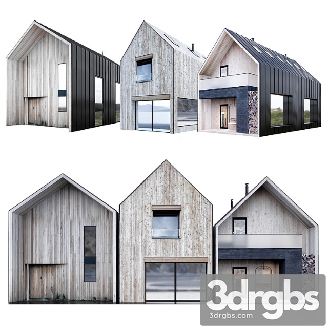 Barn Houses 2 3dsmax Download - thumbnail 1