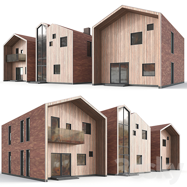 Barn houses 3DSMax File - thumbnail 3