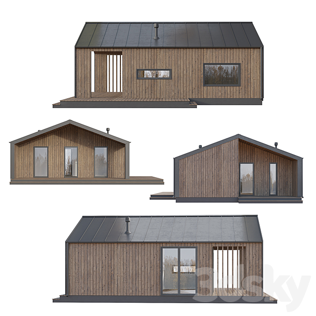 BarnHouse 01 3DS Max Model - thumbnail 3