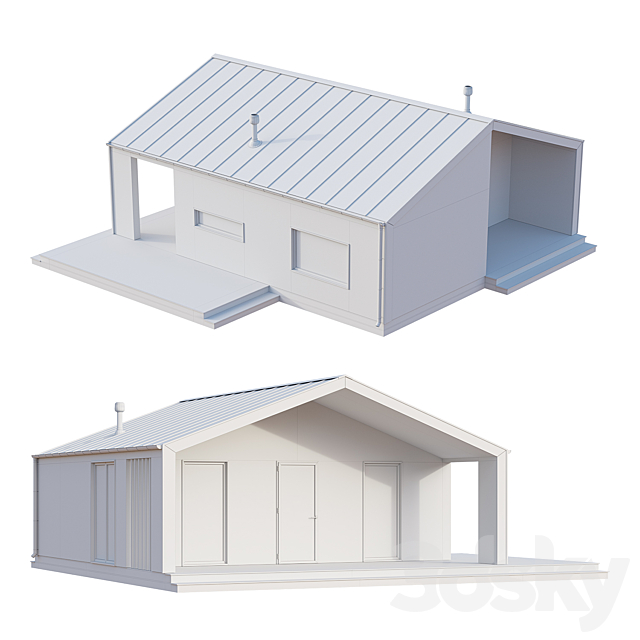 BarnHouse 01 3DS Max Model - thumbnail 5