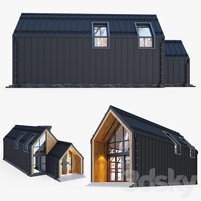 Barnhouse with stained glass windows 3DS Max Model - thumbnail 4