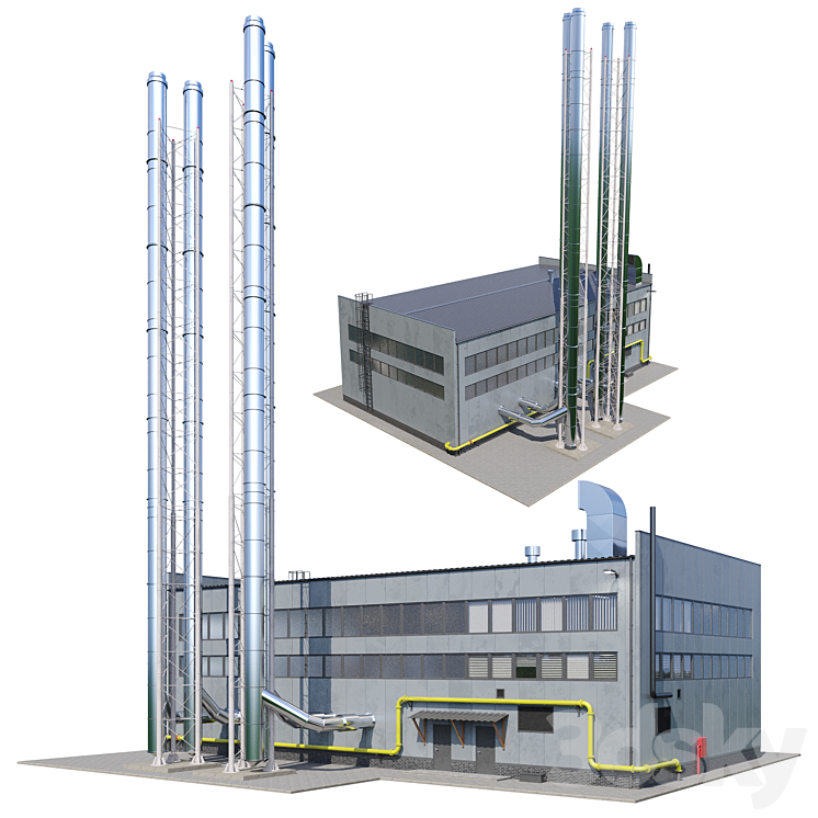 boiler house 3DS Max - thumbnail 1