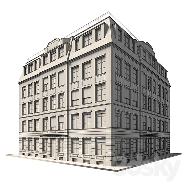 Brick building 3DSMax File - thumbnail 4