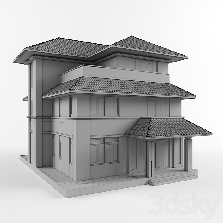 building 2 3DS Max - thumbnail 2