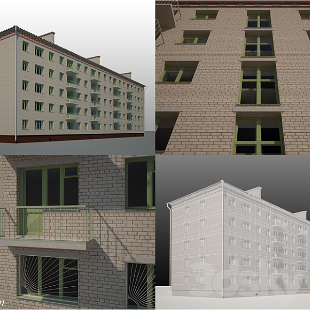 building  447-series 3ds Max - thumbnail 1