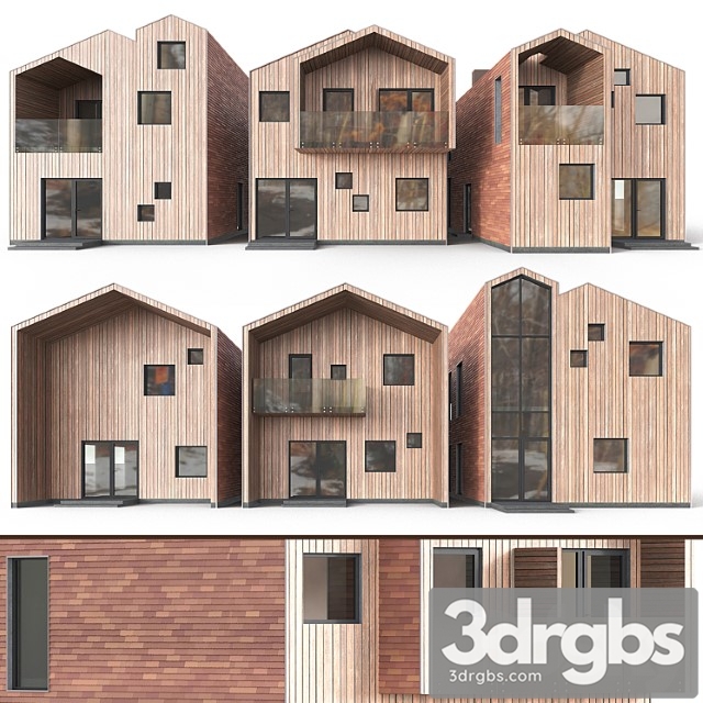 Building Barn Houses 3dsmax Download - thumbnail 1