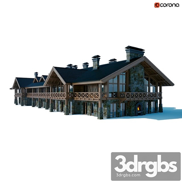 Building Chalet 3dsmax Download - thumbnail 1