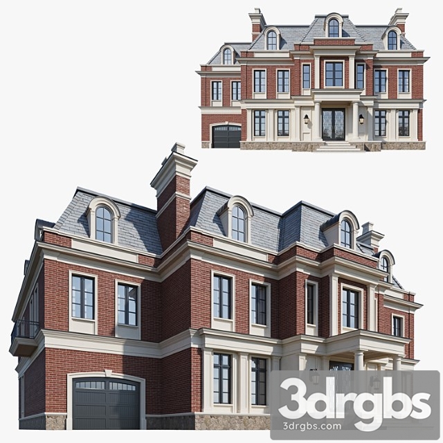 Building Classic House 4 3dsmax Download - thumbnail 1