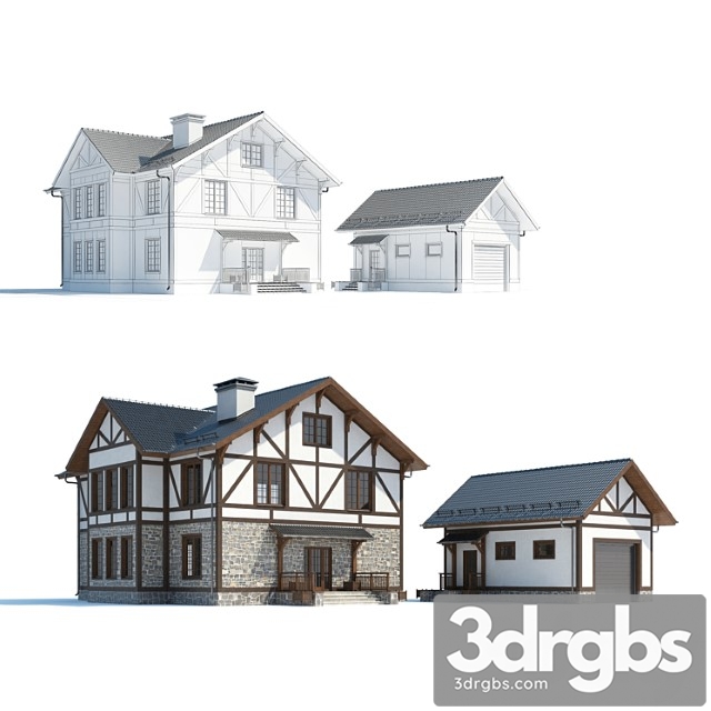 Building Cottage 2 3dsmax Download - thumbnail 1