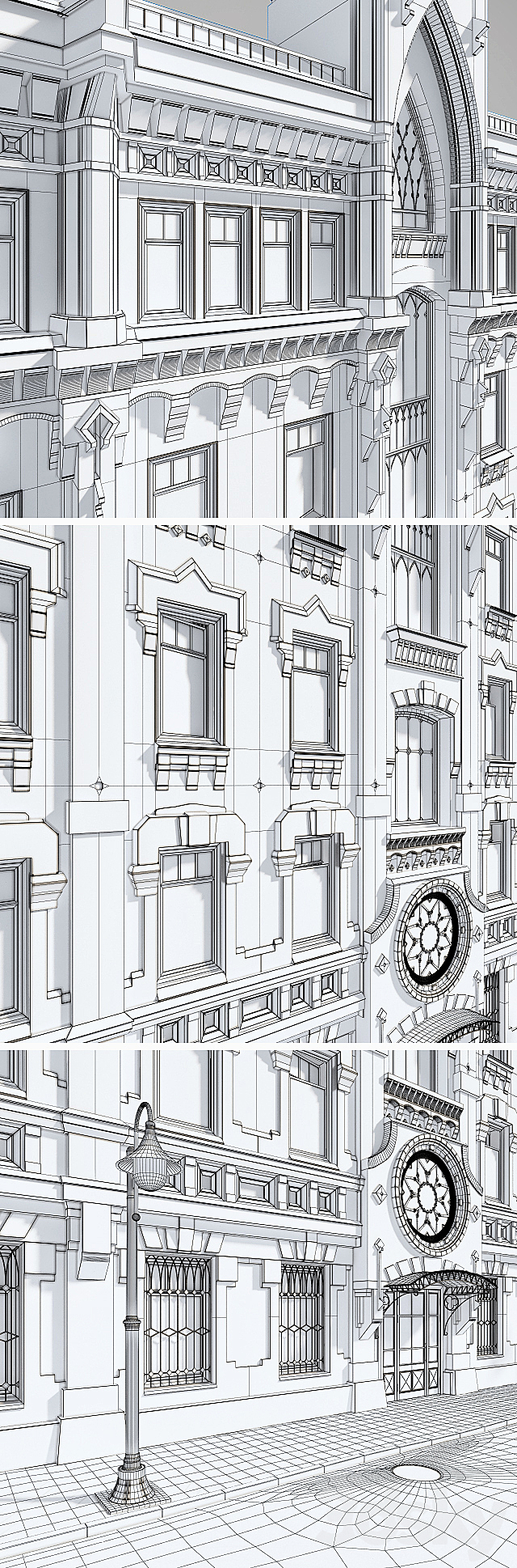 Building facade 3ds Max - thumbnail 3