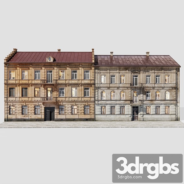 Building Facades Vol 1 3dsmax Download - thumbnail 1