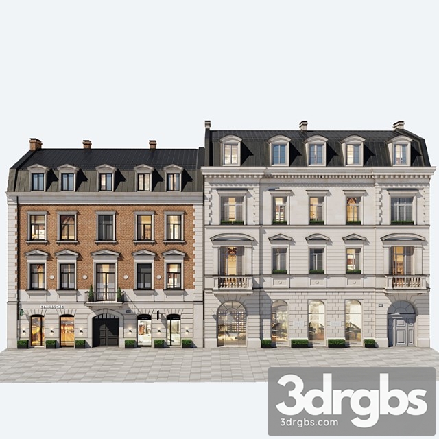 Building Facades Vol 31 3dsmax Download - thumbnail 1