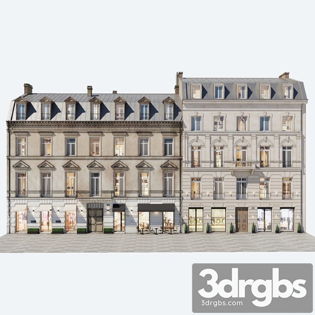 Building Facades Vol 4 1 3dsmax Download - thumbnail 1