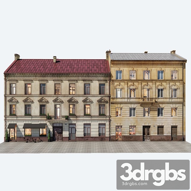 Building Facades Vol 4 3dsmax Download - thumbnail 1