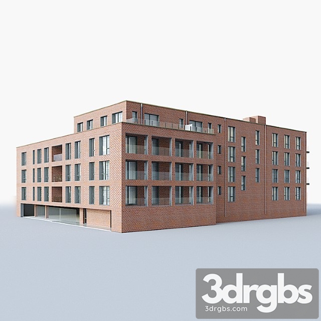 Building House 2 3dsmax Download - thumbnail 1