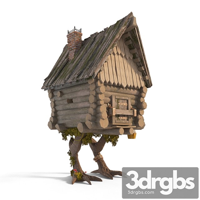 Building Hut On Chicken Legs 3dsmax Download - thumbnail 1