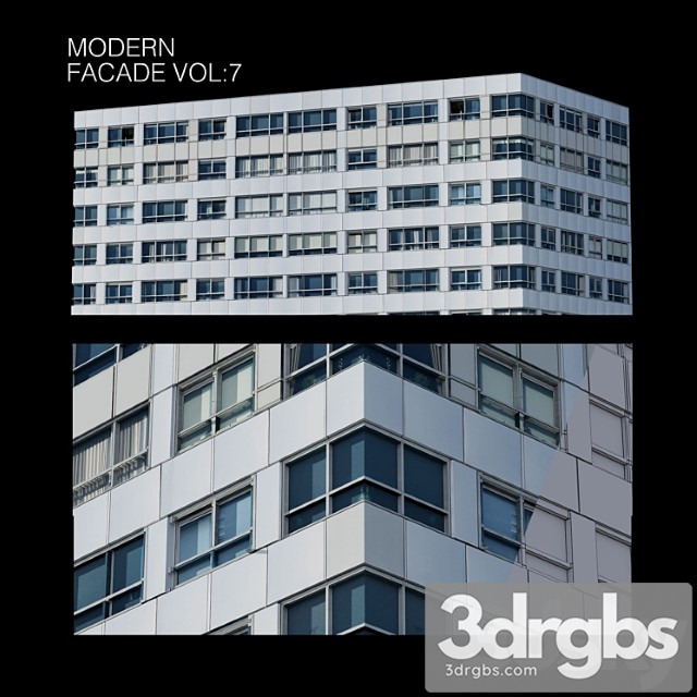 Building Modern Facade Vol 7 3dsmax Download - thumbnail 1