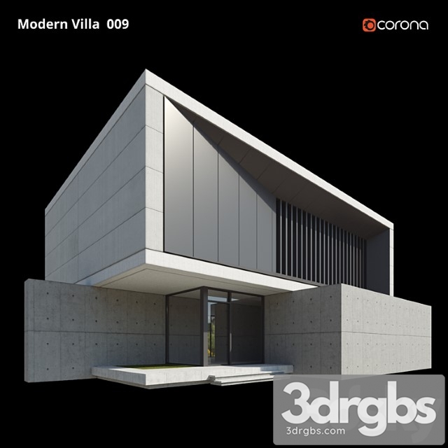 Building Modern Villa Design 009 G 2 3dsmax Download - thumbnail 1