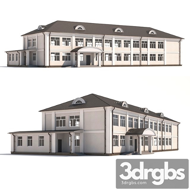 Building Municipal Building 3dsmax Download - thumbnail 1