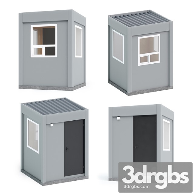 Building Security Post 3dsmax Download - thumbnail 1