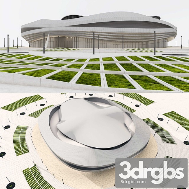 Building Sports Arena 3dsmax Download - thumbnail 1