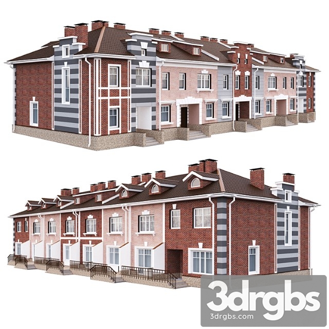 Building Townhouse 3dsmax Download - thumbnail 1