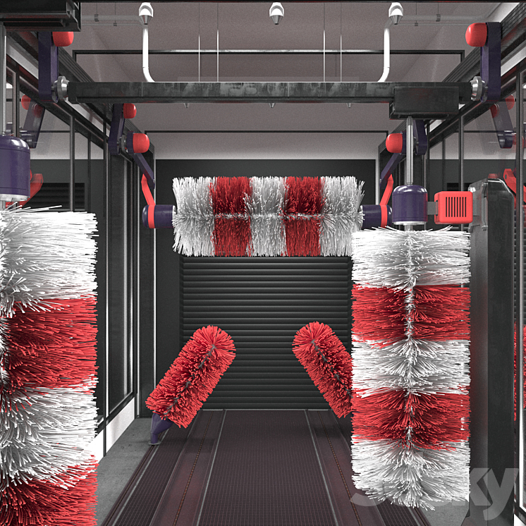 Car wash 3DS Max - thumbnail 2