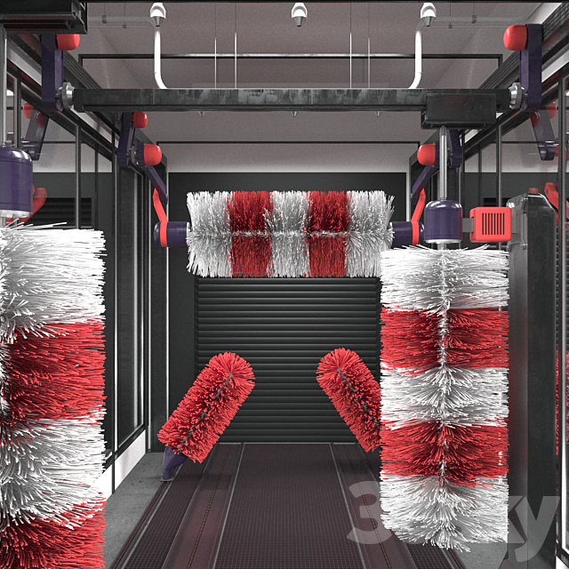 Car wash 3DS Max Model - thumbnail 2