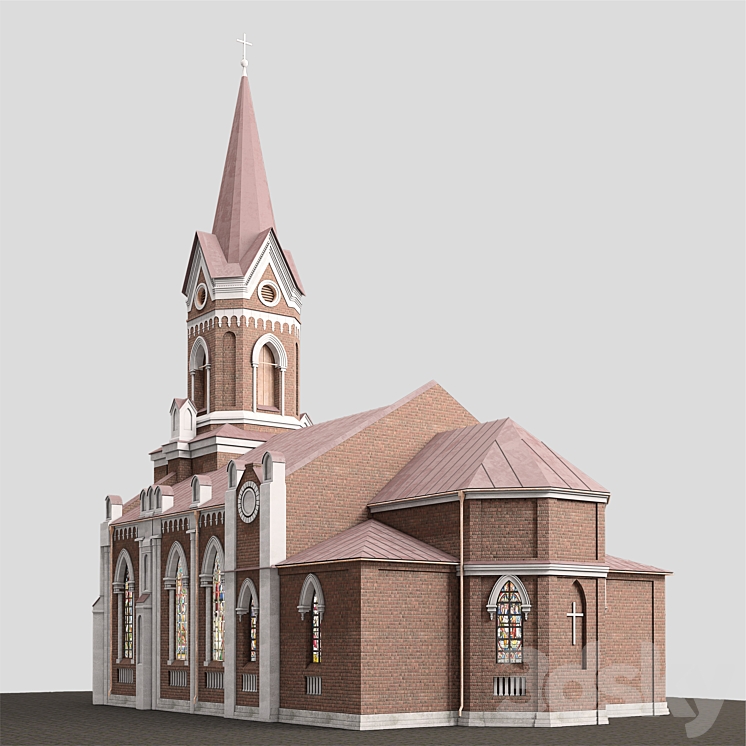 Cathedral 3DS Max - thumbnail 2