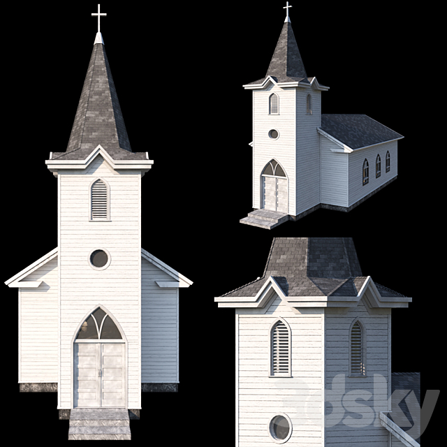 Catholic church 3DSMax File - thumbnail 1