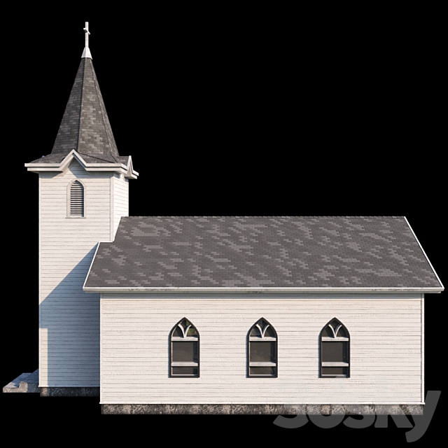 Catholic church 3DSMax File - thumbnail 2