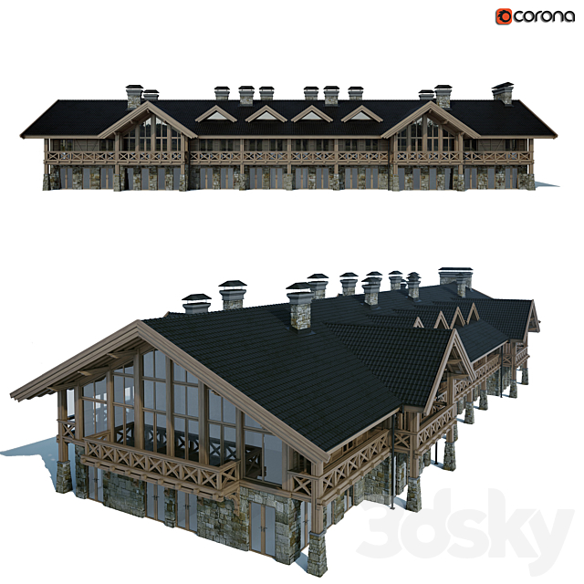 Chalet 3DSMax File - thumbnail 2