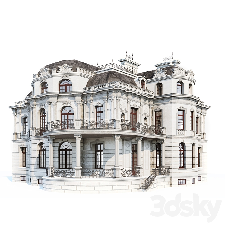 Classic facade. 3DS Max - thumbnail 2