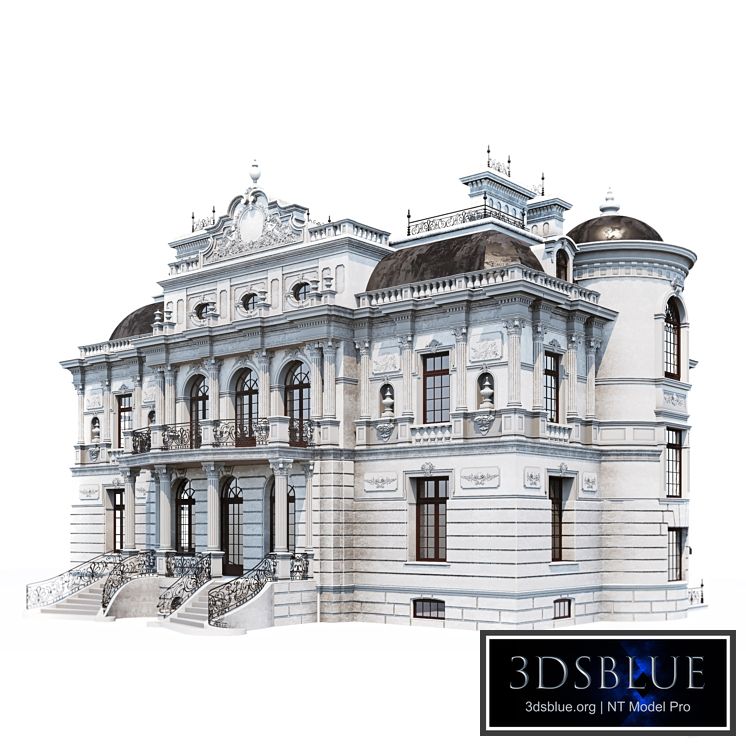 Classic facade. 3DS Max - thumbnail 3