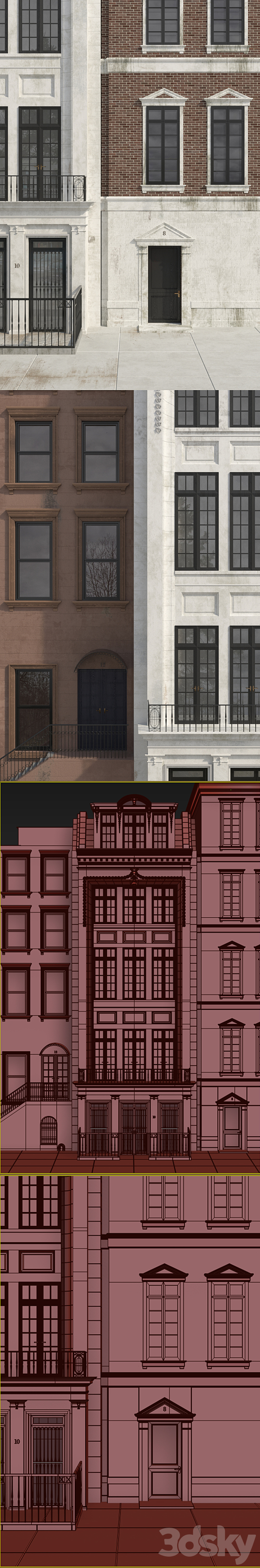 Classic facade 3ds Max - thumbnail 3