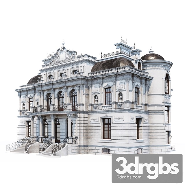 Classic Facade 3dsmax Download - thumbnail 1