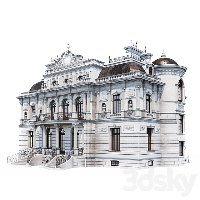 Classic facade. 3DSMax File - thumbnail 1