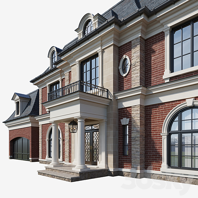 Classic house 2 3DS Max Model - thumbnail 2