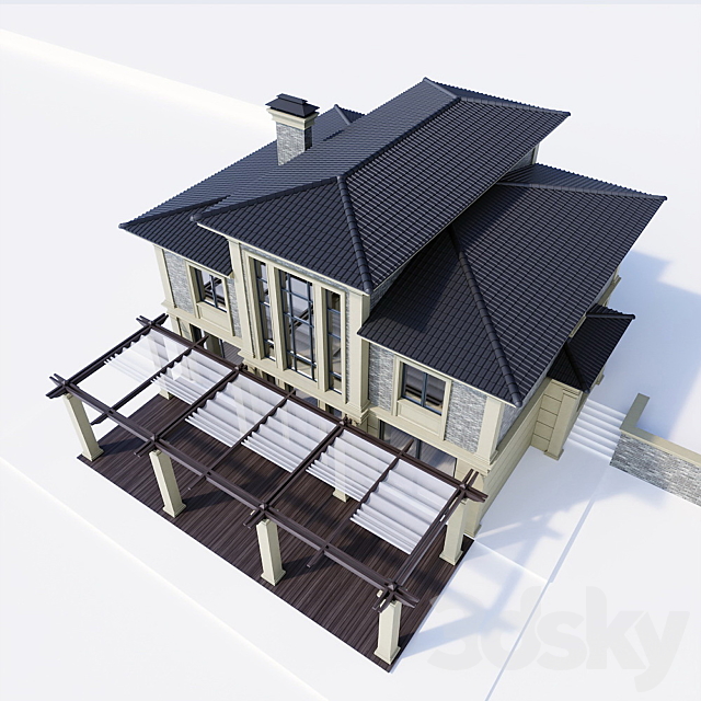 Classic house 3DSMax File - thumbnail 3