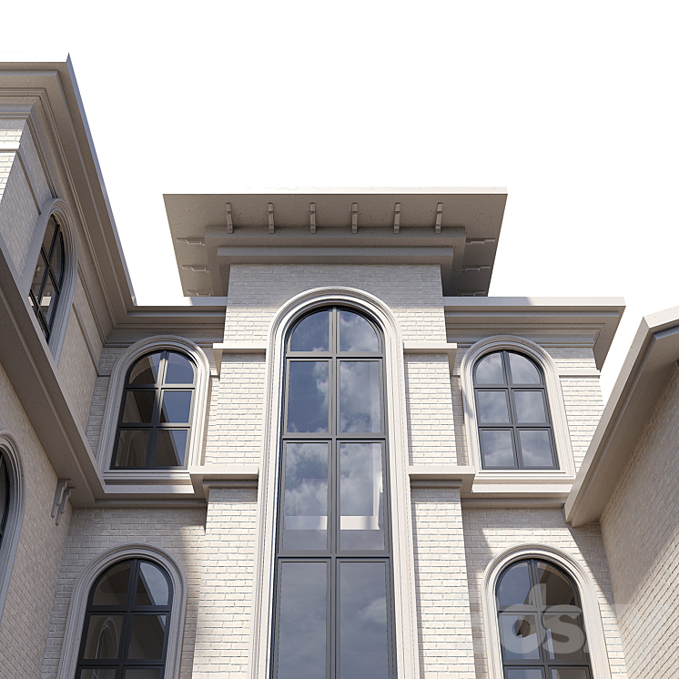 classical house 3DS Max - thumbnail 2