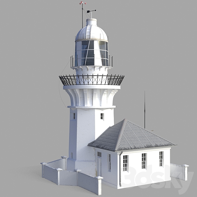 Cmoky Cap Lighthouse (Australia) 3DS Max Model - thumbnail 2