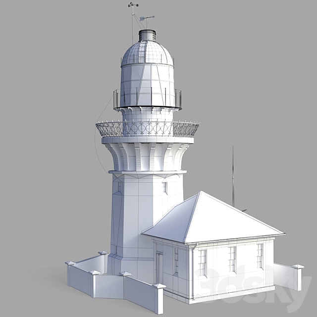 Cmoky Cap Lighthouse (Australia) 3DS Max Model - thumbnail 3