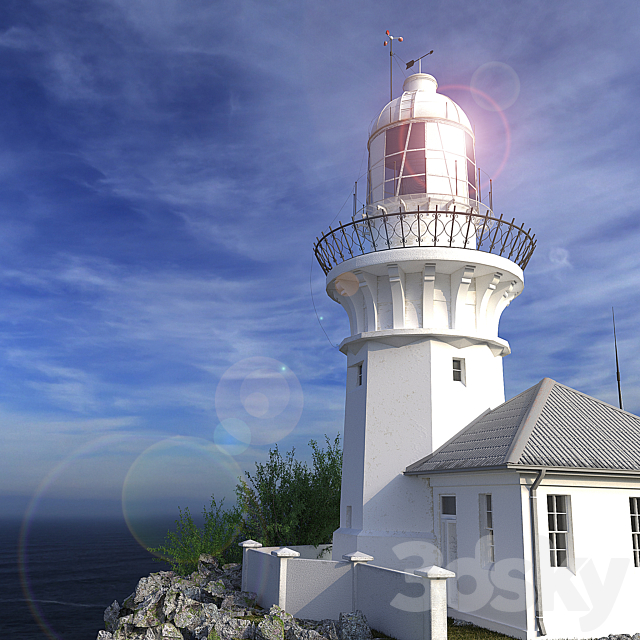 Cmoky Cap Lighthouse (Australia) 3DS Max Model - thumbnail 4